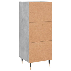 Credenza Grigio Cemento 34,5x34x90 cm in Legno Multistrato 830424