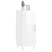 Credenza Bianco Lucido 34,5x34x90 cm in Legno Multistratocod mxl 79515