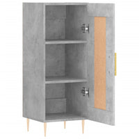 Credenza Grigio Cemento 34,5x34x90 cm in Legno Multistrato 830432