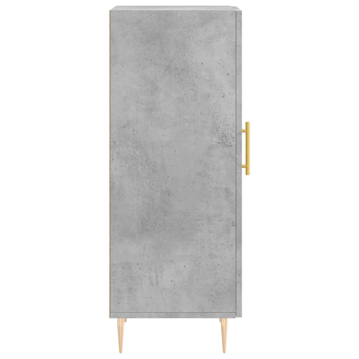 Credenza Grigio Cemento 34,5x34x90 cm in Legno Multistrato 830432