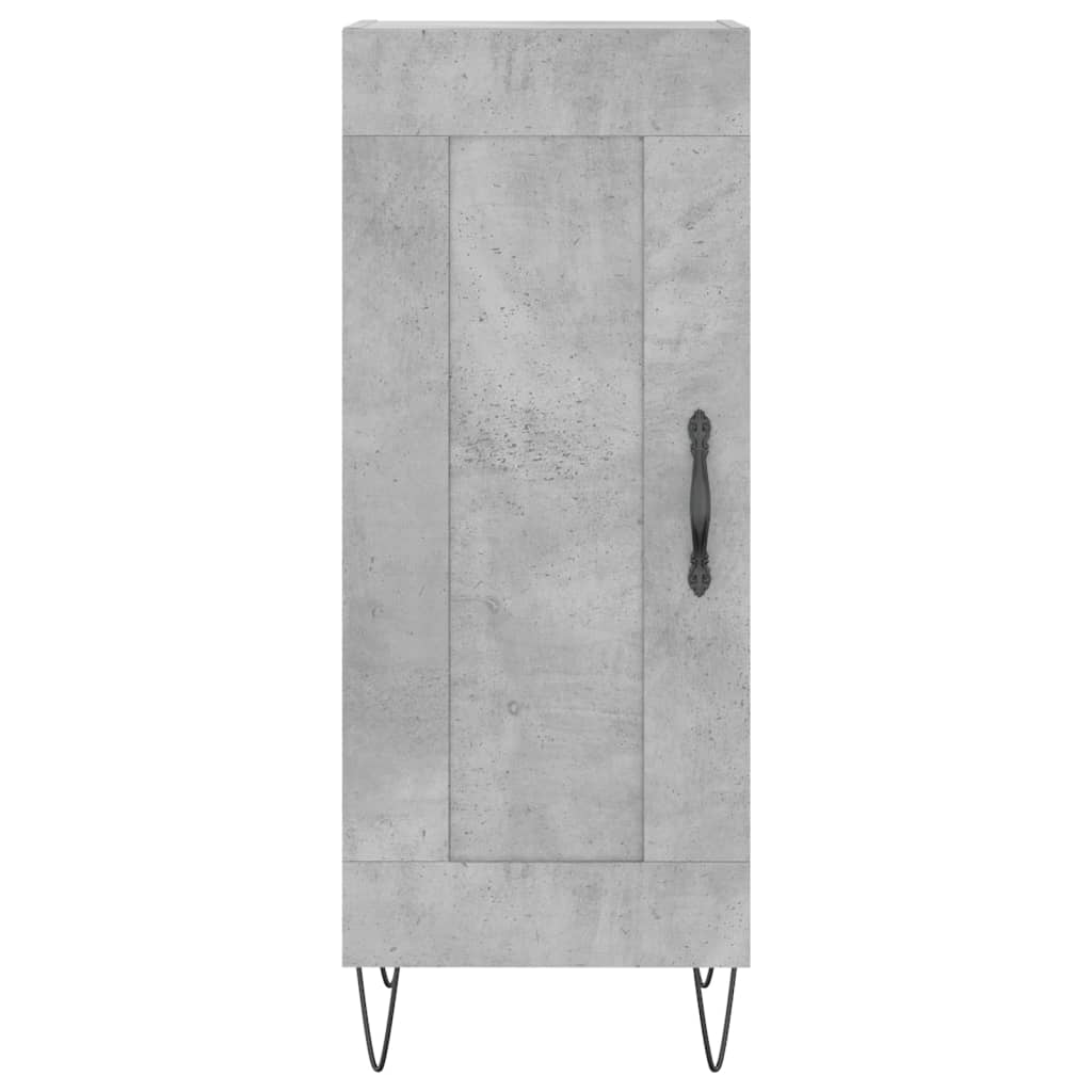 Credenza Grigio Cemento 34,5x34x90 cm in Legno Multistrato 830440