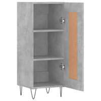 Credenza Grigio Cemento 34,5x34x90 cm in Legno Multistrato 830440