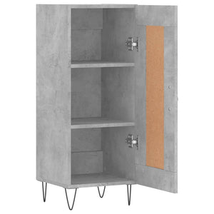 Credenza Grigio Cemento 34,5x34x90 cm in Legno Multistrato 830440