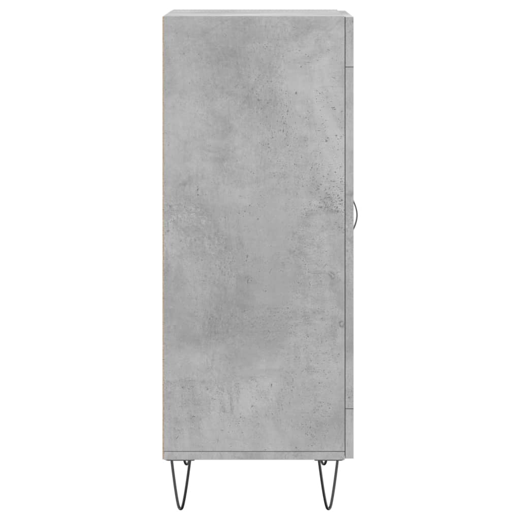 Credenza Grigio Cemento 34,5x34x90 cm in Legno Multistrato 830440