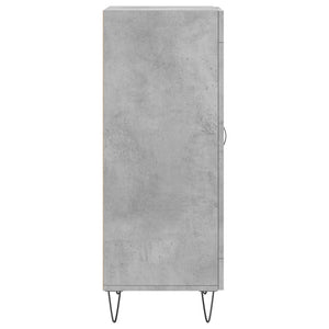 Credenza Grigio Cemento 34,5x34x90 cm in Legno Multistrato 830440