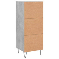 Credenza Grigio Cemento 34,5x34x90 cm in Legno Multistrato 830440