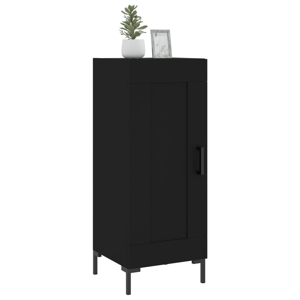 Credenza Nero 34,5x34x90 cm in Legno Multistrato 830445