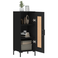 Credenza Nero 34,5x34x90 cm in Legno Multistrato 830445