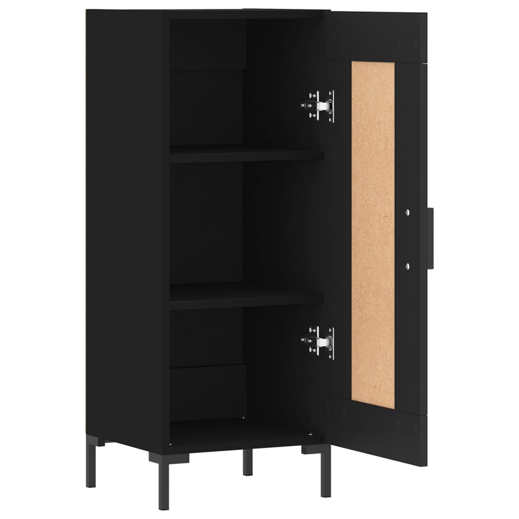 Credenza Nero 34,5x34x90 cm in Legno Multistrato 830445