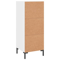 Credenza Bianco Lucido 34,5x34x90 cm in Legno Multistrato 830446