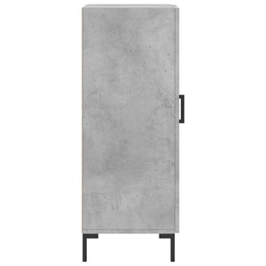 Credenza Grigio Cemento 34,5x34x90 cm in Legno Multistrato 830448