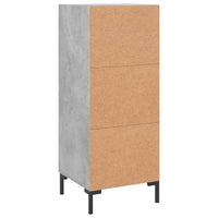 Credenza Grigio Cemento 34,5x34x90 cm in Legno Multistrato 830448