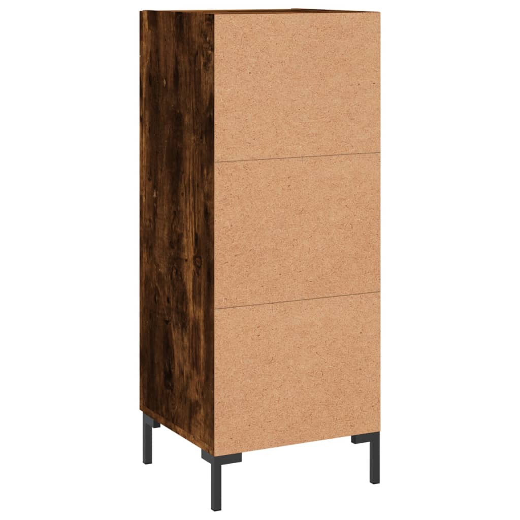 Credenza Rovere Fumo 34,5x34x90 cm in Legno Multistrato 830449