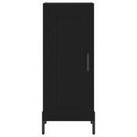 Credenza Nero 34,5x34x90 cm in Legno Multistrato 830453