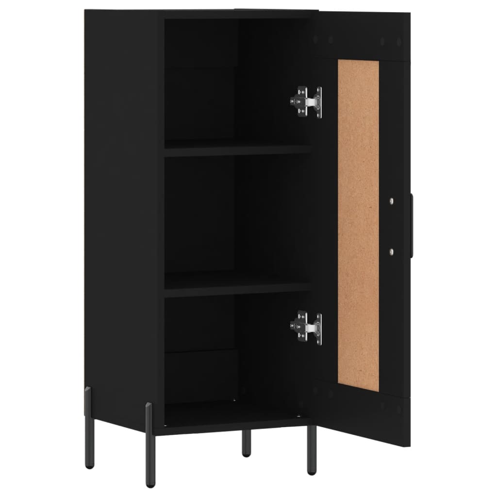 Credenza Nero 34,5x34x90 cm in Legno Multistrato 830453