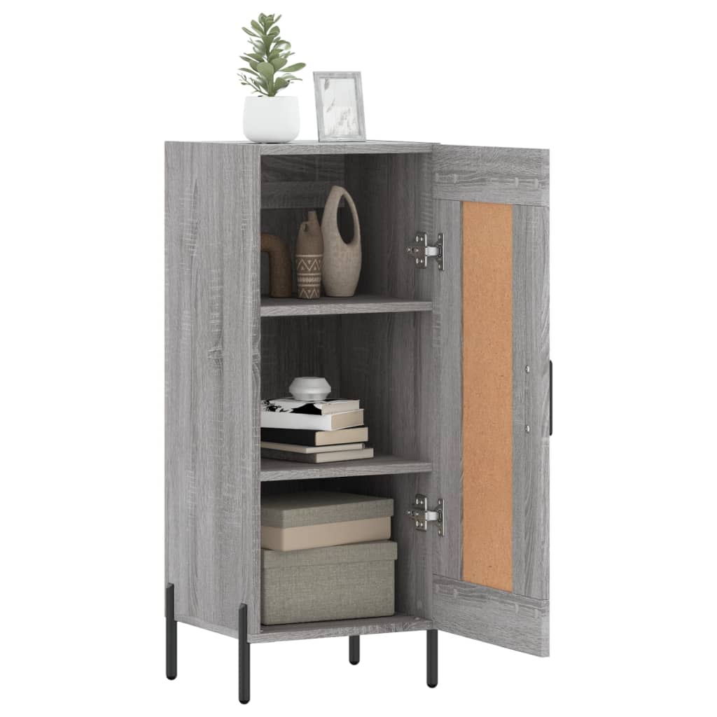 Credenza Grigio Sonoma 34,5x34x90 cm in Legno Multistrato 830458