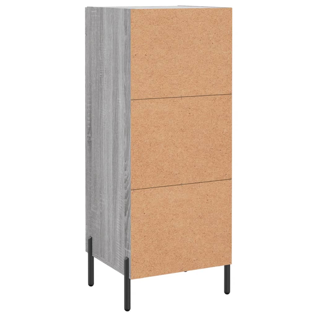 Credenza Grigio Sonoma 34,5x34x90 cm in Legno Multistrato 830458