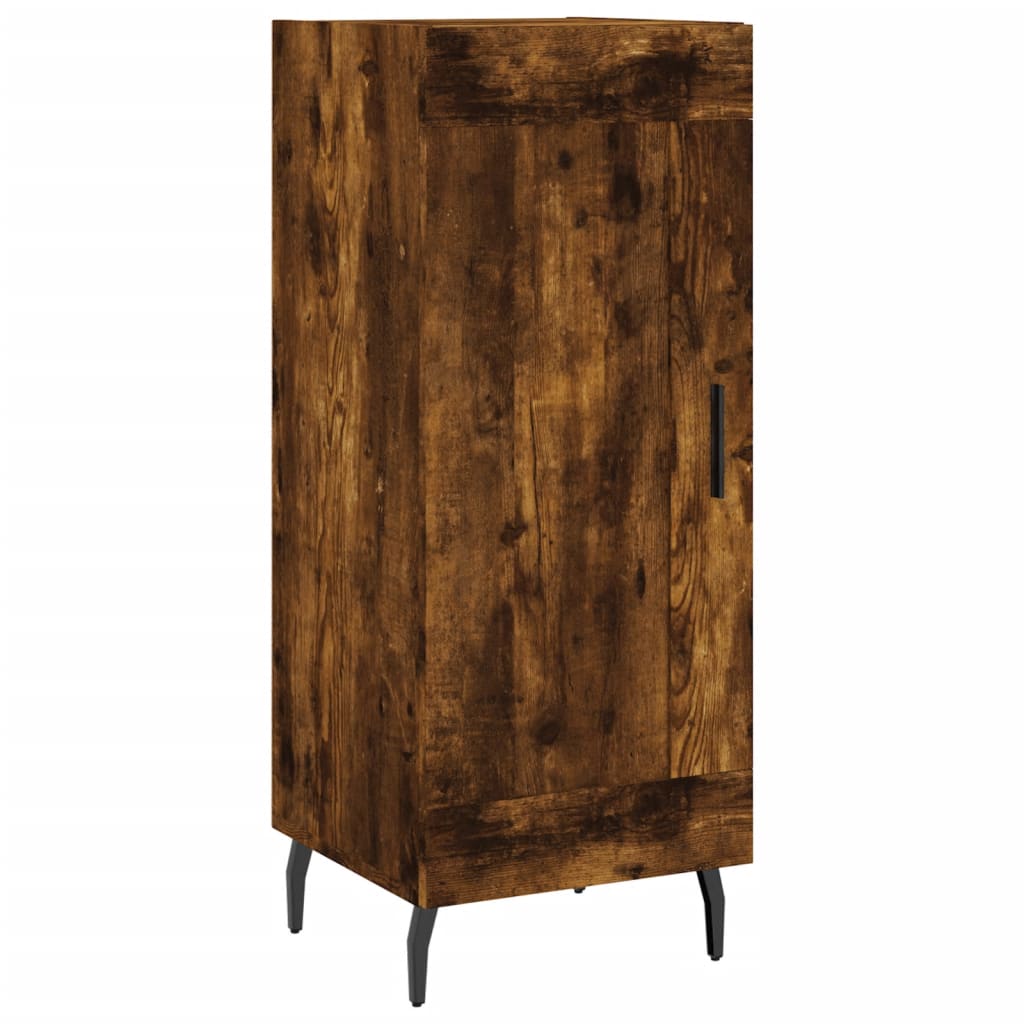 Credenza Rovere Fumo 34,5x34x90 cm in Legno Multistrato 830465