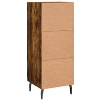 Credenza Rovere Fumo 34,5x34x90 cm in Legno Multistrato 830465