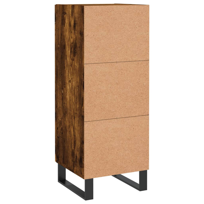 Credenza Rovere Fumo 34,5x34x90 cm in Legno Multistrato 830473