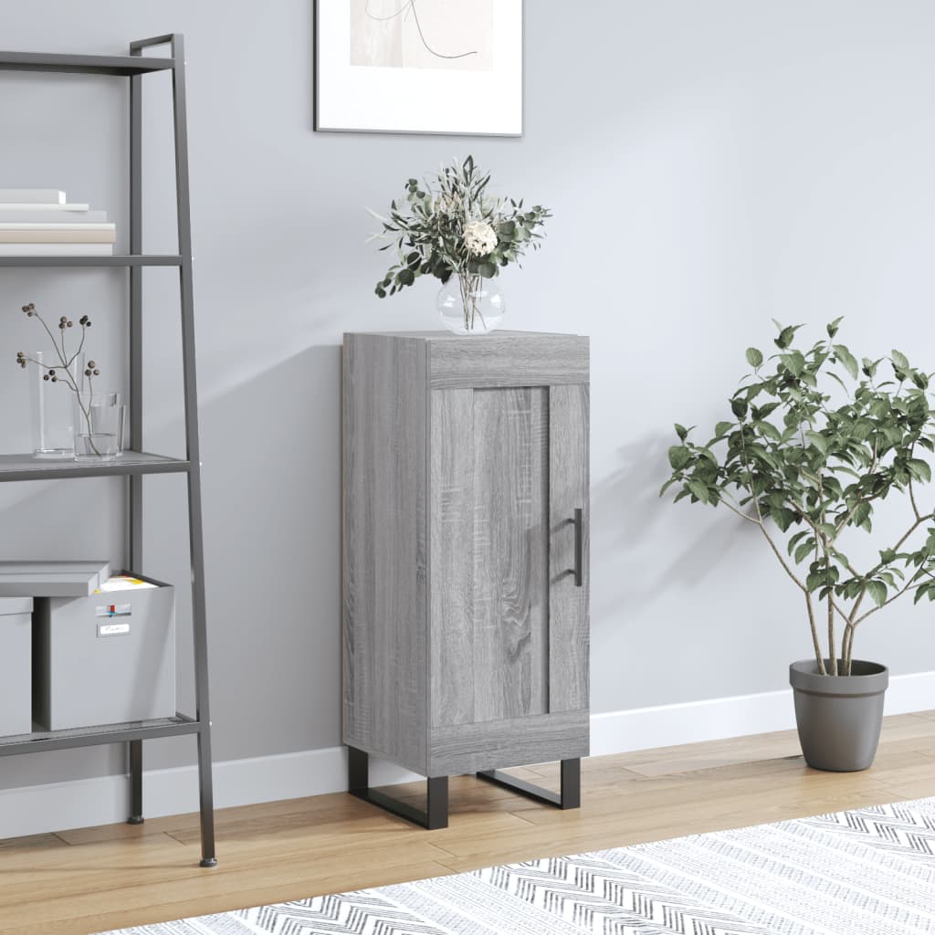 Credenza Grigio Sonoma 34,5x34x90 cm in Legno Multistratocod mxl 128592