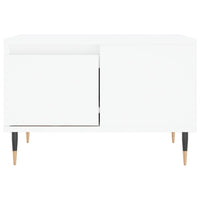 Tavolino da Salotto Bianco 55x55x36,5 cm in Legno Multistrato 830748