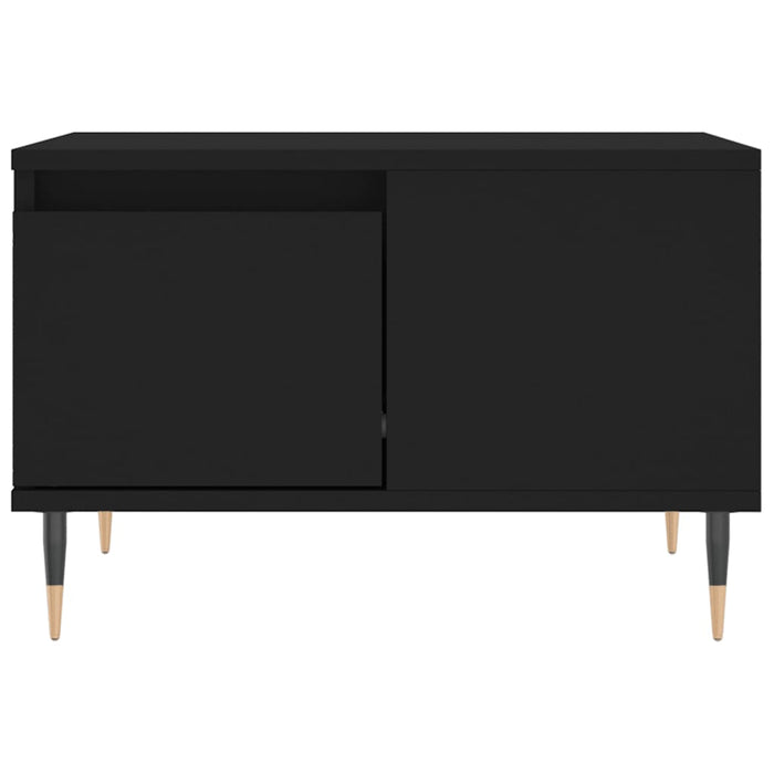 Tavolino da Salotto Nero 55x55x36,5 cm in Legno Multistrato 830749