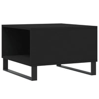 Tavolino da Salotto Nero 55x55x36,5 cm in Legno Multistrato 830765