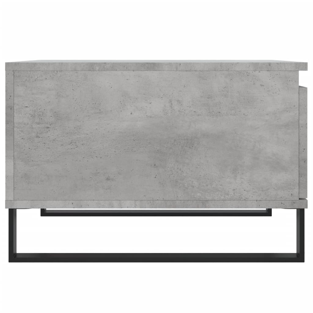 Tavolino Salotto Grigio Cemento 55x55x36,5 cm Legno Multistrato 830768