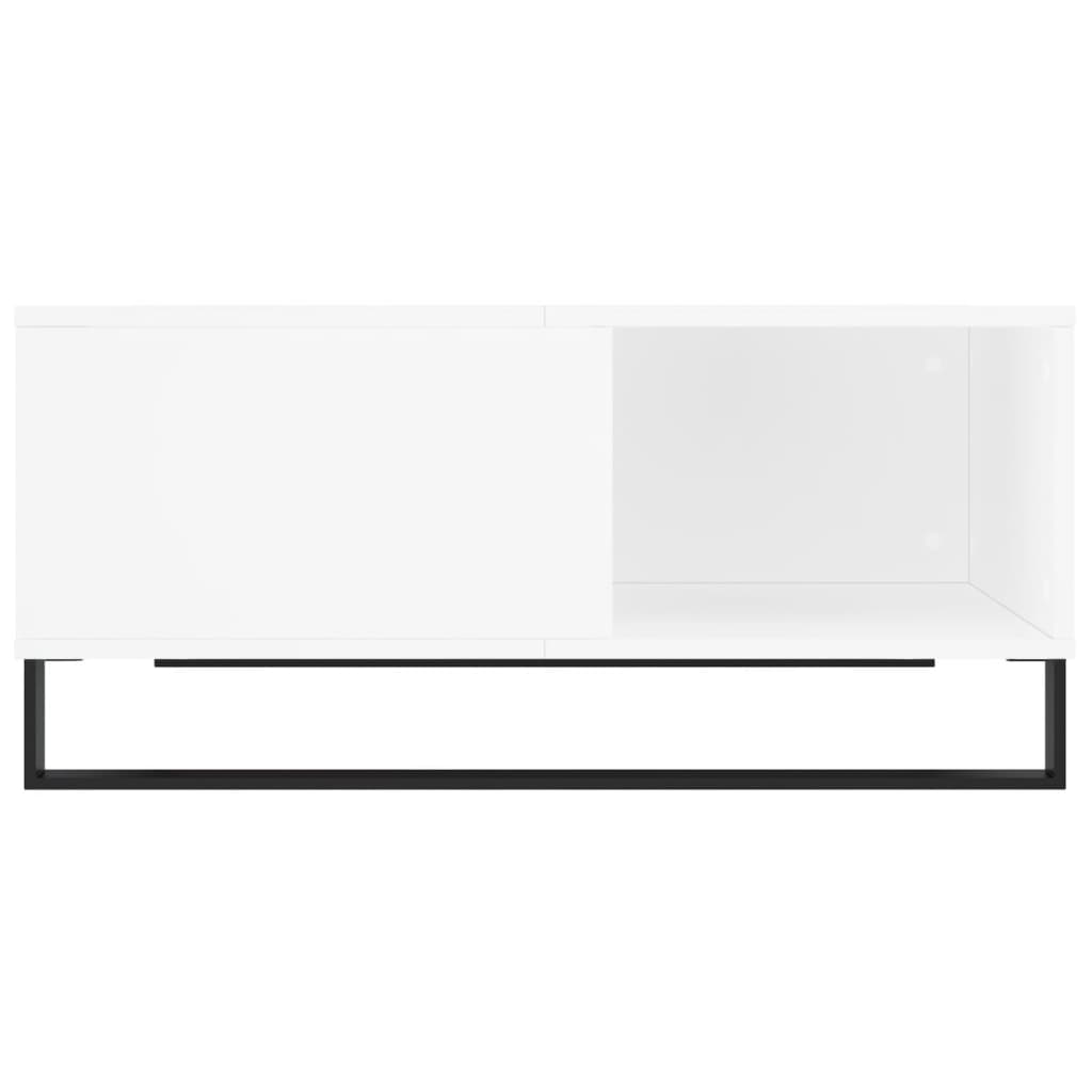 Tavolino da Salotto Bianco 80x80x36,5 cm in Legno Multistrato 830788