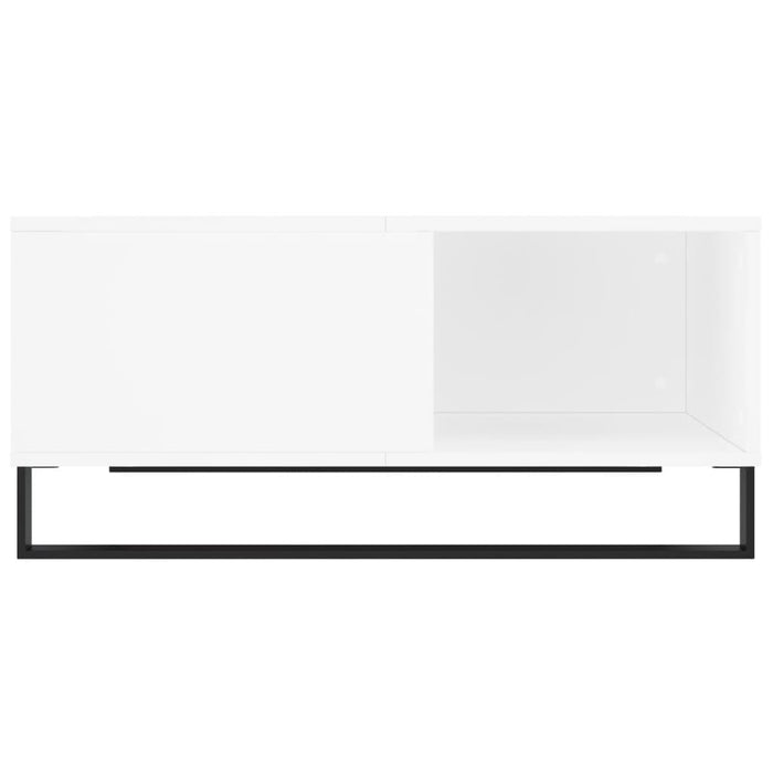 Tavolino da Salotto Bianco 80x80x36,5 cm in Legno Multistrato 830788