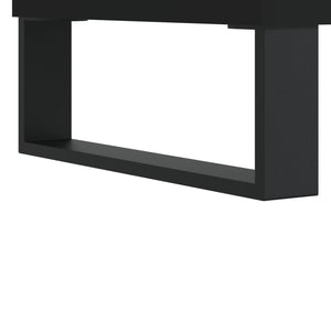 Tavolino da Salotto Nero 80x80x36,5 cm in Legno Multistrato 830789