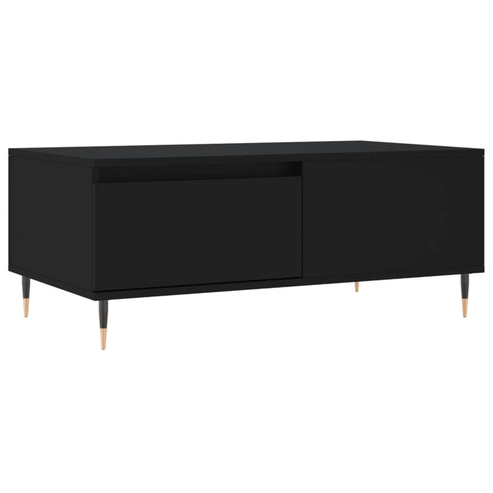 Tavolino da Salotto Nero 90x50x36,5 cm in Legno Multistrato 830797