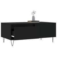 Tavolino da Salotto Nero 90x50x36,5 cm in Legno Multistratocod mxl 79246