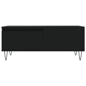 Tavolino da Salotto Nero 90x50x36,5 cm in Legno Multistrato 830805