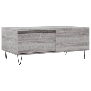 Tavolino Salotto Grigio Sonoma 90x50x36,5 cm Legno Multistrato 830810