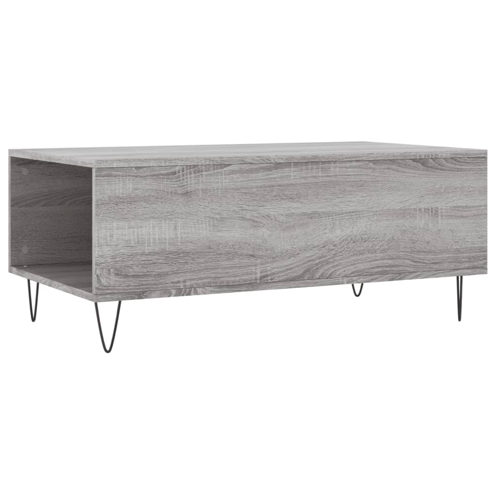 Tavolino Salotto Grigio Sonoma 90x50x36,5 cm Legno Multistrato 830810