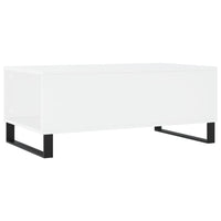 Tavolino da Salotto Bianco 90x50x36,5 cm in Legno Multistrato 830812