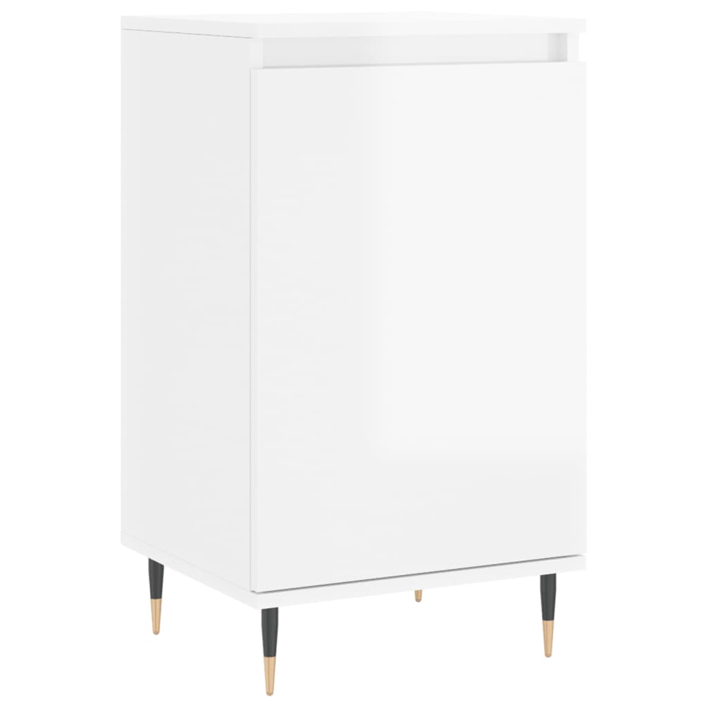 Credenza Bianco Lucido 40x35x70 cm in Legno Multistratocod mxl 104416