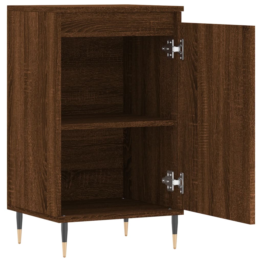 Credenza Rovere Marrone 40x35x70 cm in Legno Multistrato 831050