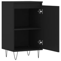 Credenza Nera 40x35x70 cm in Legno Multistrato 831054