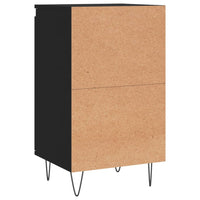 Credenza Nera 40x35x70 cm in Legno Multistrato 831054