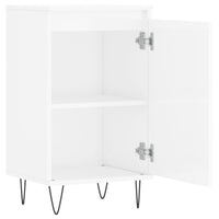 Credenza Bianco Lucido 40x35x70 cm in Legno Multistrato 831056