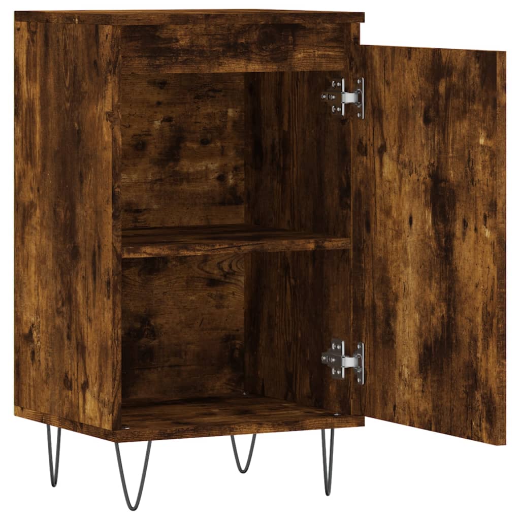 Credenza Rovere Fumo 40x35x70 cm in Legno Multistrato 831062