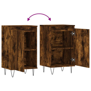 Credenza Rovere Fumo 40x35x70 cm in Legno Multistrato 831062