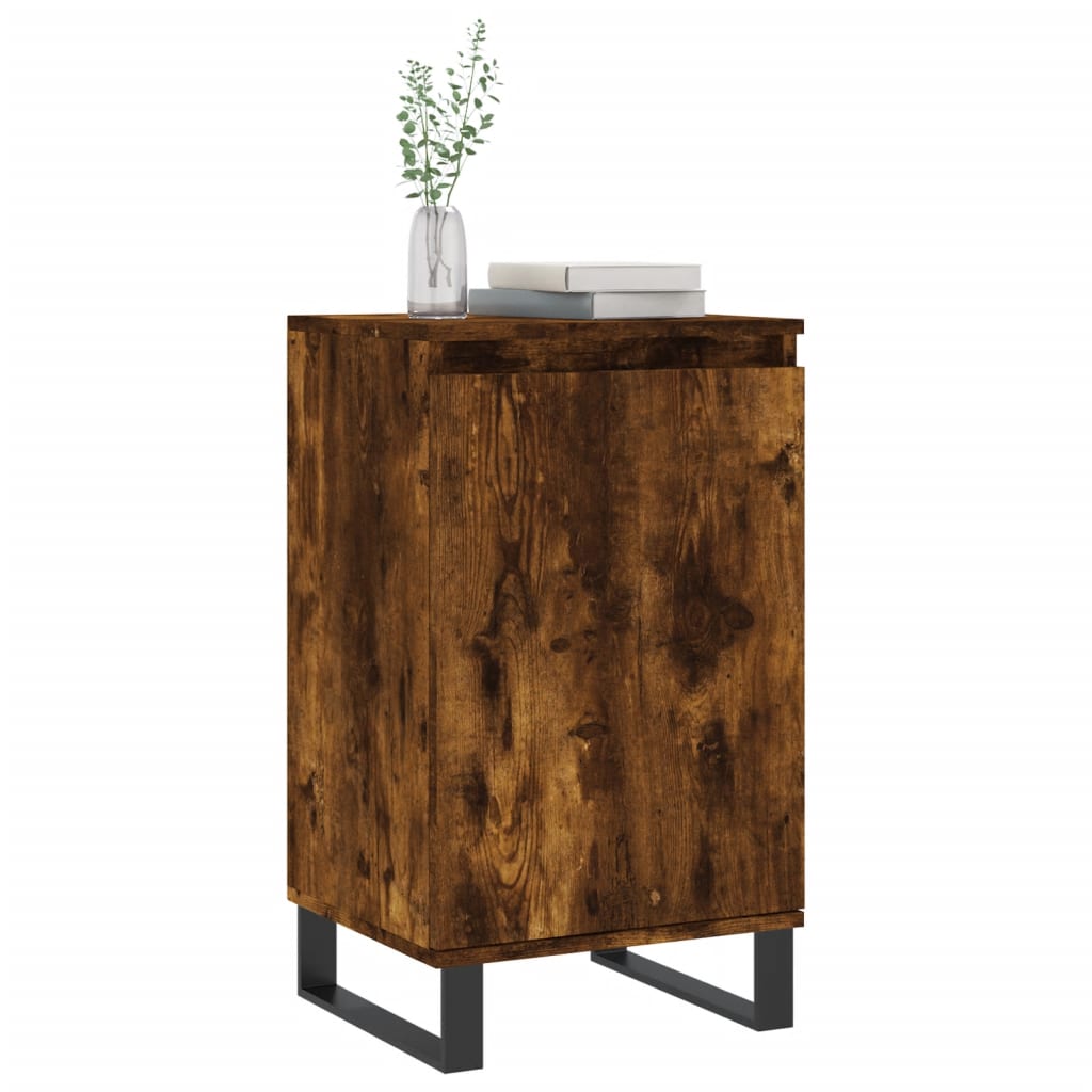 Credenza Rovere Fumo 40x35x70 cm in Legno Multistrato 831078