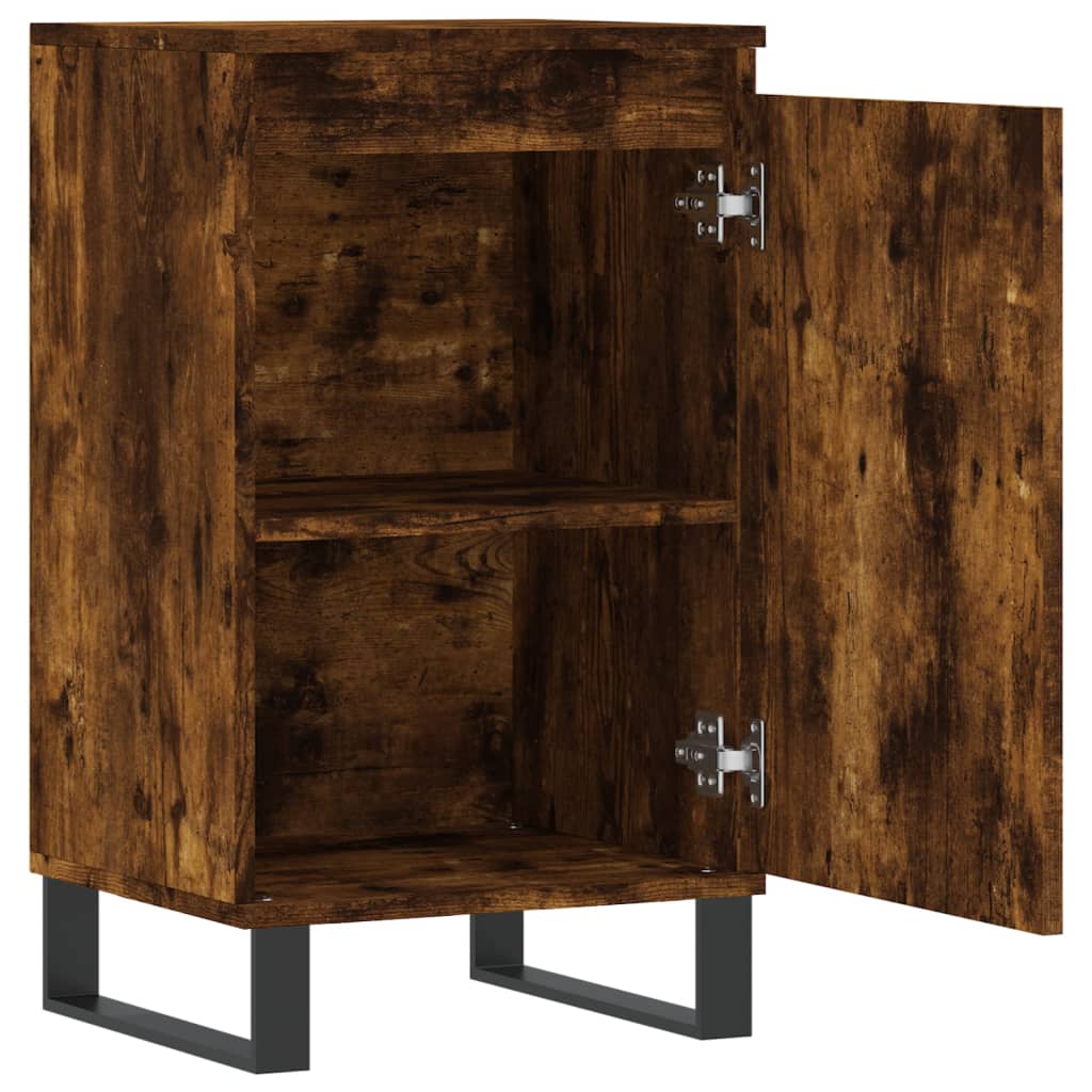 Credenza Rovere Fumo 40x35x70 cm in Legno Multistrato 831078