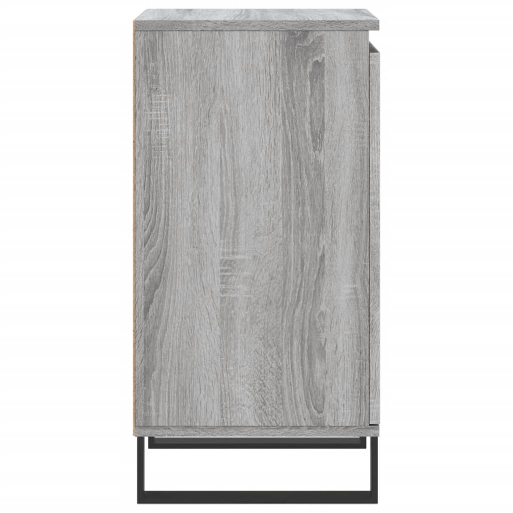 Credenze 2 pz Grigio Sonoma 40x35x70 cm in Legno Multistrato 831081