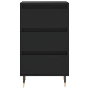 Credenza Nera 40x35x70 cm in Legno Multistrato 831085