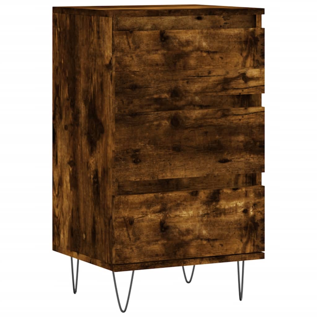 Credenza Rovere Fumo 40x35x70 cm in Legno Multistrato 831097